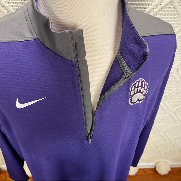 NIKE | Coaches 1/2 Zip Pullover Men's Sweatshirt Purple and Gray XXL - Picture 4 of 11